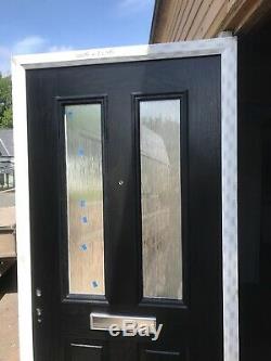 Brand New Black Composite Front Door 1005-2095 Brand New In White Upvc Frame