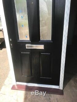Brand New Black Composite Front Door 1005-2095 Brand New In White Upvc Frame