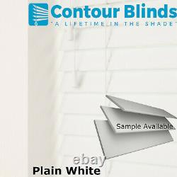 Brand New Colour Calm White Faux Wood Wooden Venetian Blinds Made To Measure