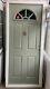 Brand New Composite Door Pastel Green Front & White Inside 910 X 2100 Mm