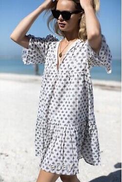 Brand New EMERSON FRY ISLA DRESS Block Print CLEO ORGANIC Cotton XS S Sold Out