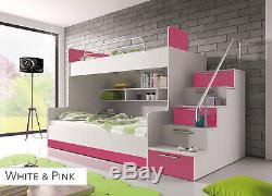 Brand New Kids Bunk Bed ALTA High Sleeper Children Bedroom Inserts Mattresses