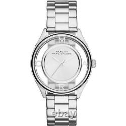 Brand New Marc Jacobs Womens Tether Silver Stainless Steel Mbm3412 Watch