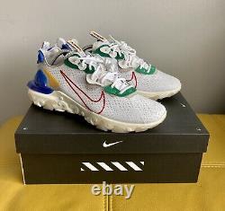 Brand New Nike React Vision D/MS/X Trainers White Red Royal UK 10 US 11