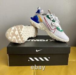 Brand New Nike React Vision D/MS/X Trainers White Red Royal UK 10 US 11