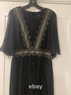 Brand New Nissa Gown. Evening Dress. Black & Gold. Never Worn