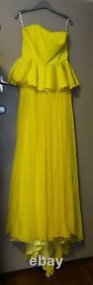 Brand New With Tags LISA HO Silk Taffeta Strapless Gown Size 12 $1999
