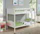 Bunk Bed Wooden Bed Frame White Pine Sleeper With Ladder Kids Single 3ft