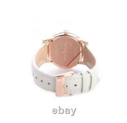 Burberry The City Rose Gold & White Leather Bu9130 Ladies Watch Brand New