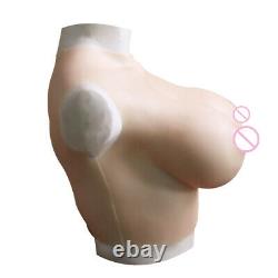 C-G Cup Silicone Crossdresser Breast Forms Breastplate Drag Queen Boobs Enhancer