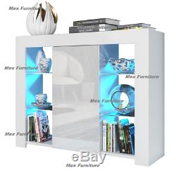 Cabinet Cupboard sideboard TV Unit Matt Body and High Gloss Doors + LED Light