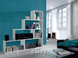 Camila Living Room Furniture 4 Tier Open Bookcase Display Shelf Unit White