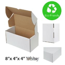 Cardboard Boxes White&Brown Small Parcel Royal Mail Size Postal Die Cut Folding