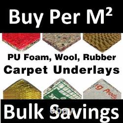 Carpet Underlay Cloud 9, Tredaire 8mm 10mm or 12mm Thick, Foam Rubber Cheap