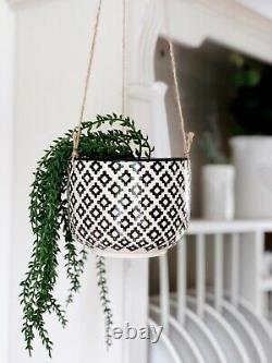 Ceramic Hanging Flower Plant Pot Planter Modern Indoor Outdoor Houseplant Pot