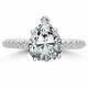 Certified 2ct Pear Cut E-f Vs Diamond Solitaire 14k White Gold Engagement Ring