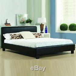 Cheap Bed Frame Double King Size Leather Beds With Memory Foam Mattress Deal