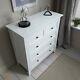 Chest Of Drawers Bedside Cabinet In White Karlstad