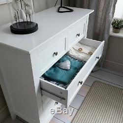 Chest of Drawers Bedside Cabinet in White Karlstad