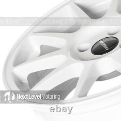Circuit CP23 16x7 4-100 +35 Gloss White Wheels Type R Style Fits Honda Civic JDM