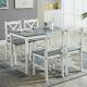Classic Solid Wooden Dining Table And 4 Chairs Set Kitchen Home