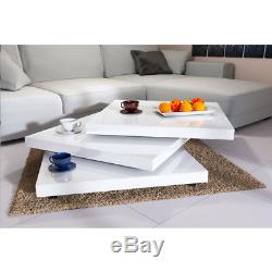 Coffee Table High Gloss Modern Adjustable Contemporary Designer Coffeetable