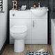 Combined Vanity Unit With Toilet And Sink 910mm Bathroom Furniture Matte White