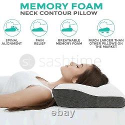 Contour Memory Foam Pillow Neck Back Support Orthopaedic Firm Head My Pillows