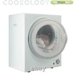 Cookology CMVD25WH Table Top Mini Vented Tumble Dryer 2.5kg Wall Mountable