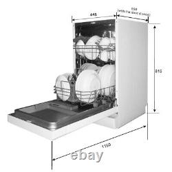 Cookology Slimline Fully Integrated Dishwasher 45cm Built in 10 Place Settings