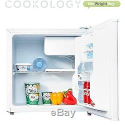 Cookology White Table Top Mini Fridge & Ice Box Freezer 46L Beer & Drinks Cooler