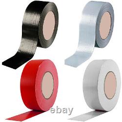 DUCT GAFFER HEAVY DUTY WATERPROOF CLOTH TAPE 50mm x 50m SILVER BLACK WHITE RED