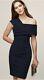Designer Reiss Cristiana Dress Size 6 -brand New- Asymmetric Neckline Stretch