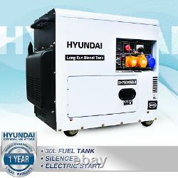 Diesel Generator 6kW 7.5kVA Home Standby Long Run Electric Start DHY8000SELR