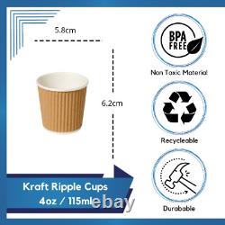 Disposable Coffee Cups Paper Cups Kraft Cups For Hot Drinks Triple Layer Cups