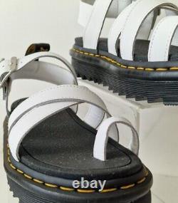 Dr Martens Avry White Leather Toe Post Sandals UK Size 5 BRAND NEW 27345100