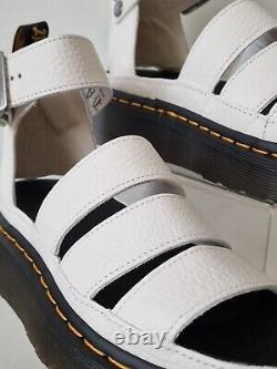 Dr Martens Clarissa 11 Quad White Leather Sandals UK Size 3 BRAND NEW 27345100