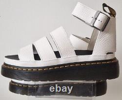 Dr Martens Clarissa 11 Quad White Leather Sandals UK Size 5 BRAND NEW 27345100