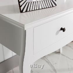 Dressing Table in White with Stool Dresser Camille