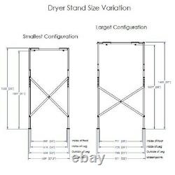 Dryer Stand Portable Top or Front Loading Washer Machine and Dryer Holder Shelf