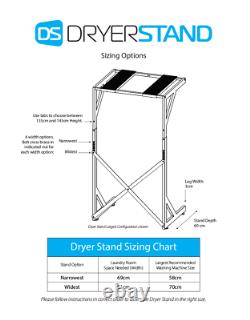 Dryer Stand Portable Top or Front Loading Washer Machine and Dryer Holder Shelf