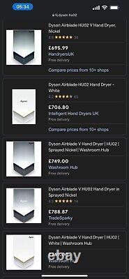 Dyson Airblade Hand Dryer V MODEL HU02- BRAND NEW, CHEAPEST IN UK