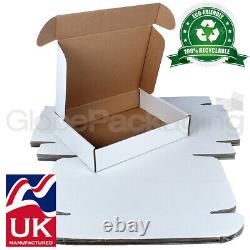 Eco-friendly White Postal Boxes Royal Mail Small Parcel Packet Mailing Gifts