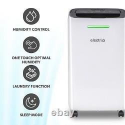 ElectriQ 12 Litre Dehumidifier with Digital Humidistat and Air Purifier