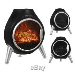 Electric Fireplace Fire Wood Flame Heater Stove Living Room Log Burner Fan Heat