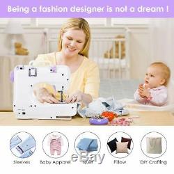 Electric Portable Sewing Machine Overlock Lightweight Mains Powered Foot Pedal