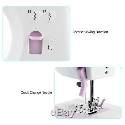 Electric Portable Sewing Machine Overlock Lightweight Mains Powered Foot Pedal
