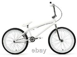 Elite 20 BMX Destro Bicycle Freestyle Bike 3 Piece Crank White Chrome New 2021