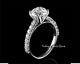 Engagement Ring 2.40 Ct Round Cut Solid 14k White Real Gold Anniversary Wedding
