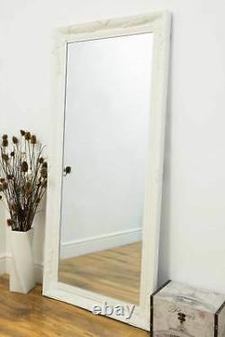 Extra Large Wall Mirror White Antique Vintage Full Length 5Ft7x2Ft7 170 X 79cm